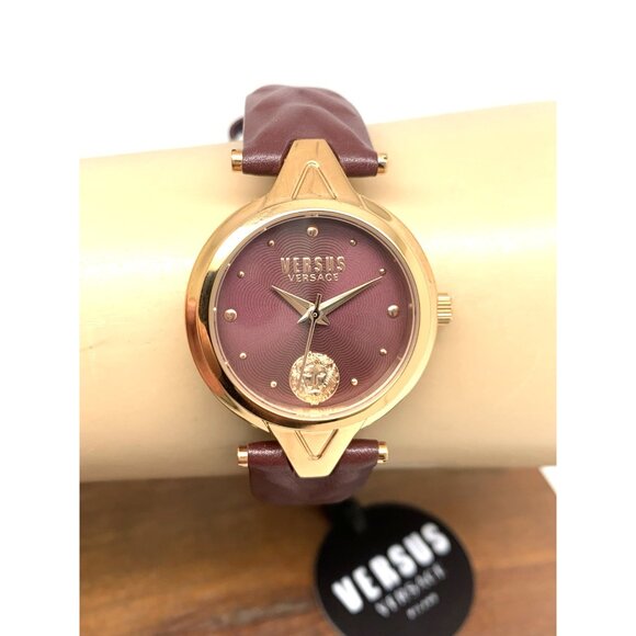 Versus by Versace Women's Watch VSPVN0520 Forlanini Rose Gold Burgundy Leather - Picture 11 of 14